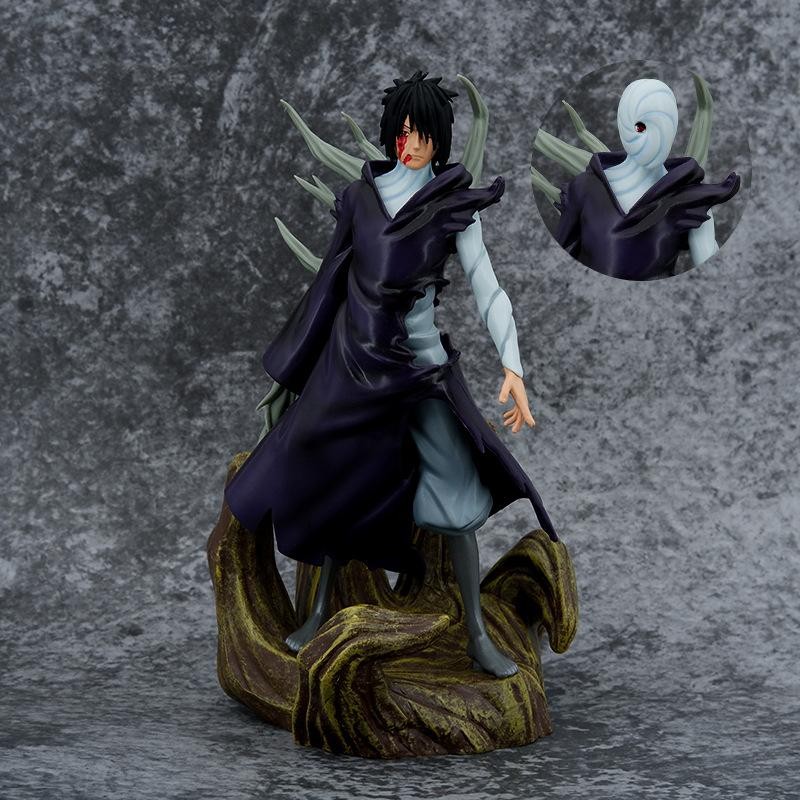 Hey Anime-Naruto Anime Figures Obito Uchiha Tobi (Zettsu) กล่องสี 2 หัว