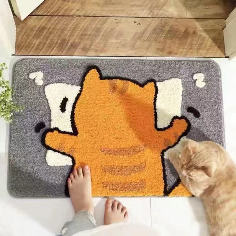 Greenforst พรมเช็ดเท้า พรมเนื้อนุ่ม พรมซับน้ำได้ดี แห้งไว พรมเช็ดเท้าลายมินิมอล รุ่น 5374