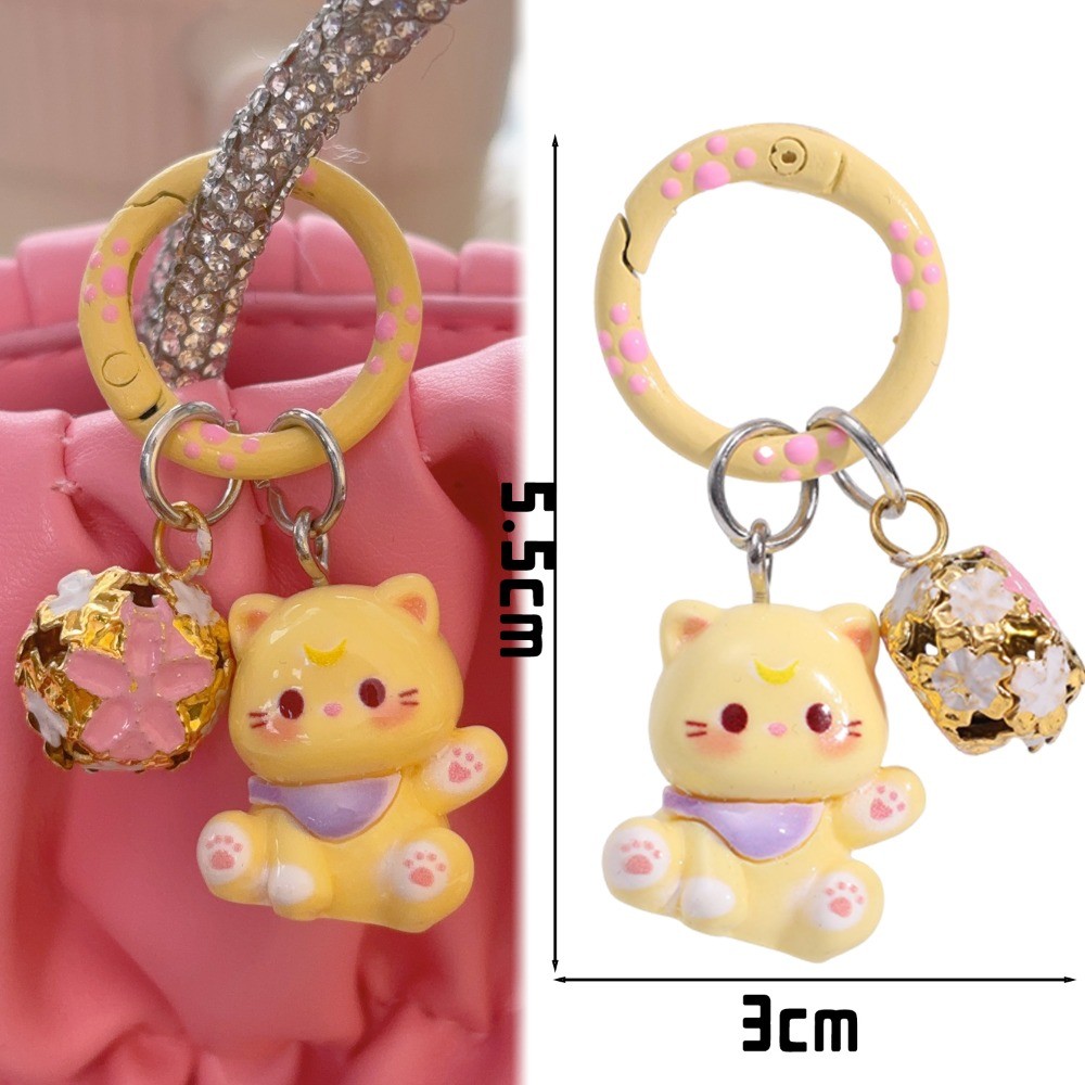มินิเรซิ่น 3ง อวยพรพวงกุญแจลูกแมว-สัตว์เรซิ่นน่ารักแมวพวงกุญแจ-กระเป๋าเป้สะพายหลังกุญแจรถจี้อุปกรณ์เสริม - รูปที่ 7