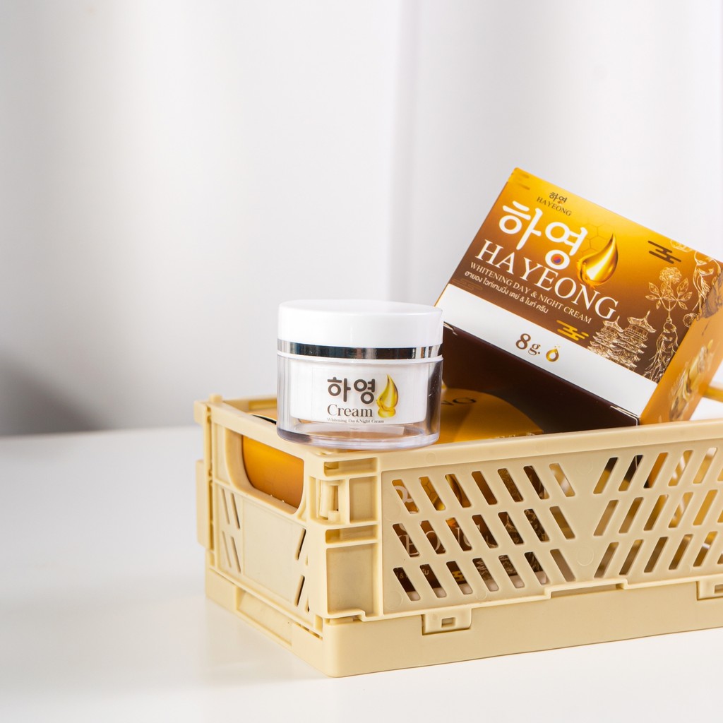 [ใช้โค้ดส่งฟรี]Hayeong Cream ครีมฮายอง ช่วยบำรุงผิวหน้า หน้าคล้ำ ลดริ้วรอย จุดด่างดำ ขนาด1กระปุก