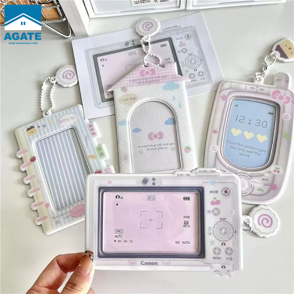 ผู้ถือบัตร ที่ใส่โฟโต้การ์ด PVC ซองใส่การ์ด Ins การ์ด Card Holder พวงกุญแจจี้ photo