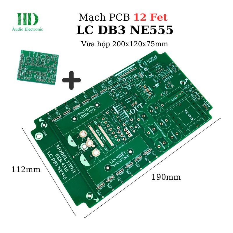 PCB 12 ฟุต LC DB3 NE555 บอร์ดสตาร์ทไฟฟ้า + KA3525 osciler FR4 ปลั๊ก E43 เครื่องเชื่อม transformer - 