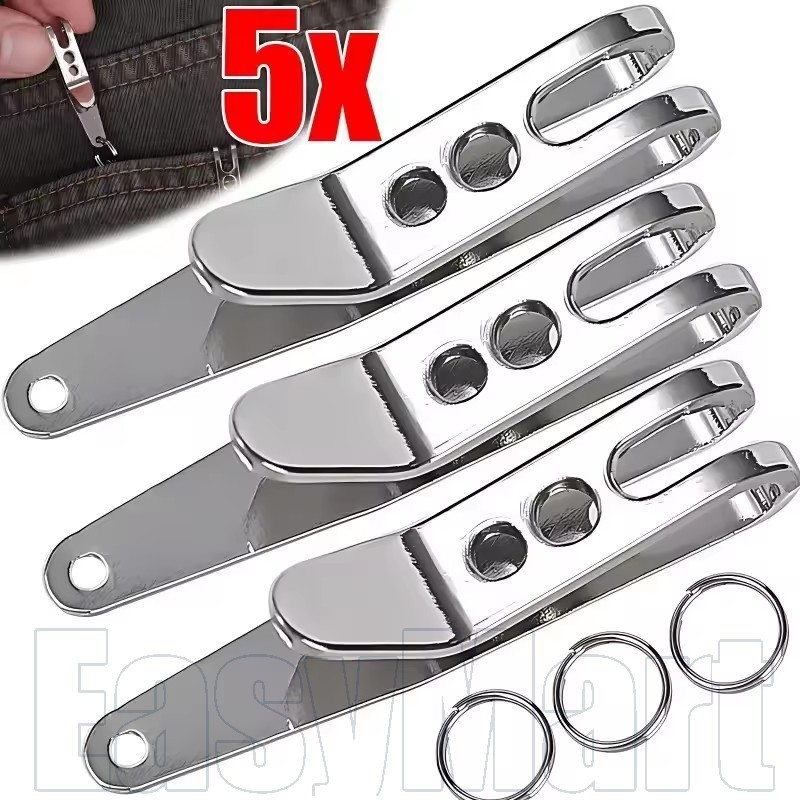 1/3/5 ชิ้น EDC แหวนสแตนเลส Carabiner - พวงกุญแจ Carabiner - คลิปแขวนกระเป๋า - Quick Link เครื่องมือกลางแจ้ง - คลิปแขวนกระเป๋า - หัวเข็มขัดกุญแจโลหะผสมสังกะสี - คลิปพกพาขนาดเล็ก