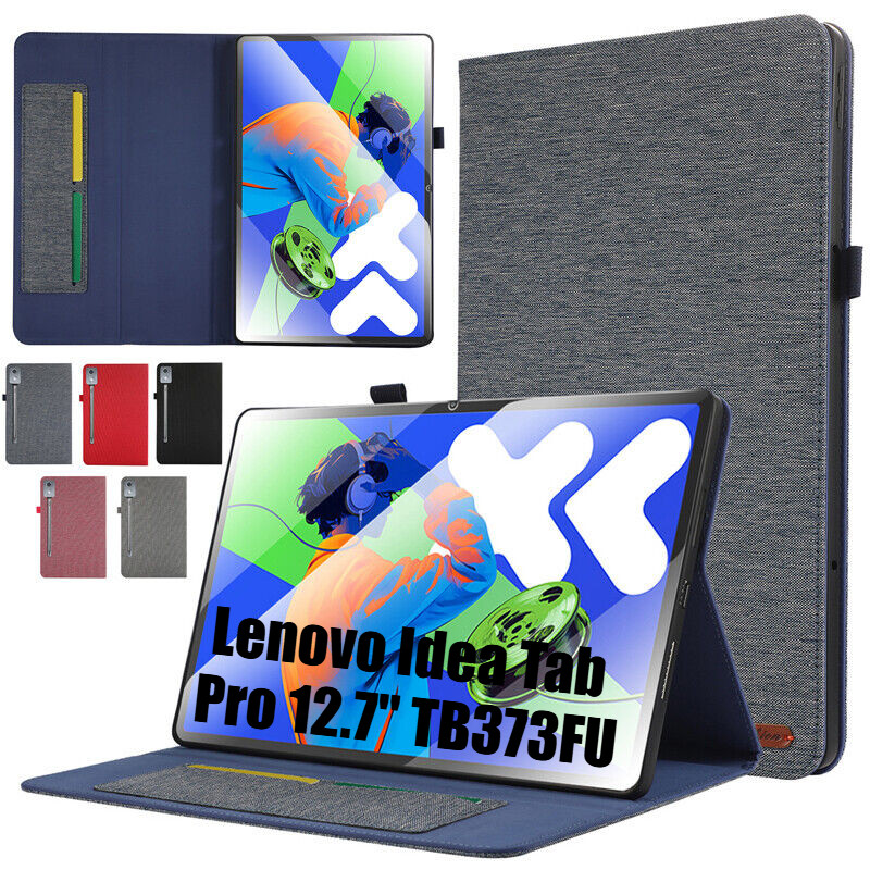 สําหรับ Lenovo Idea Tab Pro TB373FU 12.7 นิ้ว 2025 ฝาครอบเคสพลิกไมโครไฟเบอร์กันกระแทก