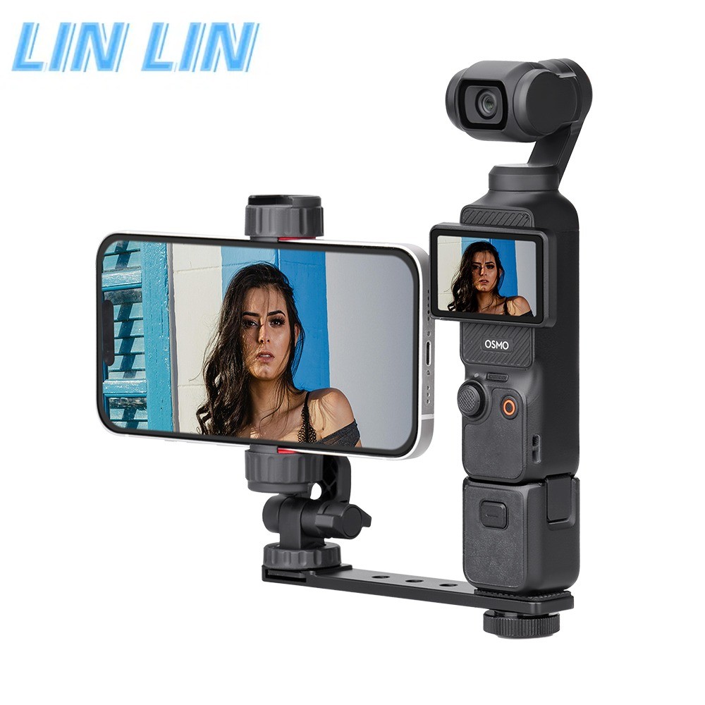 เหมาะสําหรับ DJI OSMO POCKET3 โทรศัพท์มือถือวงเล็บคงที่, คลิปรองเท้าเย็น, วงเล็บขยายสตรีมมิ่งสดมัลติฟังก์ชั่น, เคสอุปกรณ์เสริม DJI OSMO POCKET3