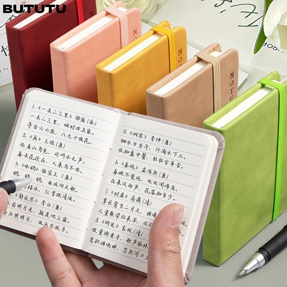 Buutu Notebook, A7 To Do List Pocket Notepad, คุณภาพสูงแบบพกพา Mini Agenda Book นักเรียน