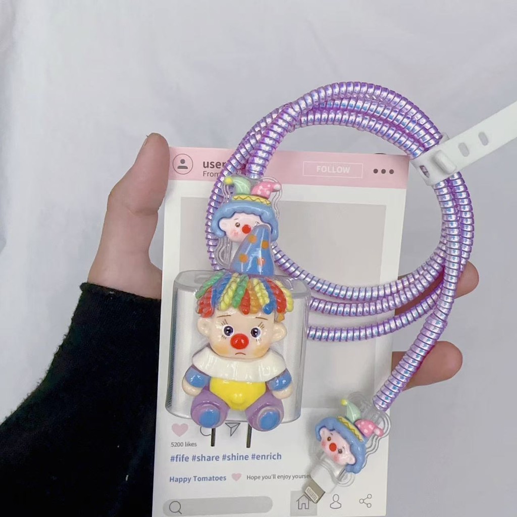 Little Boy Vivo 80w 44w 120w ตัวป้องกันสายชาร์จอะแดปเตอร์ป้องกันหัวชาร์จตัวป้องกันสายชาร์จเคสชาร์จ