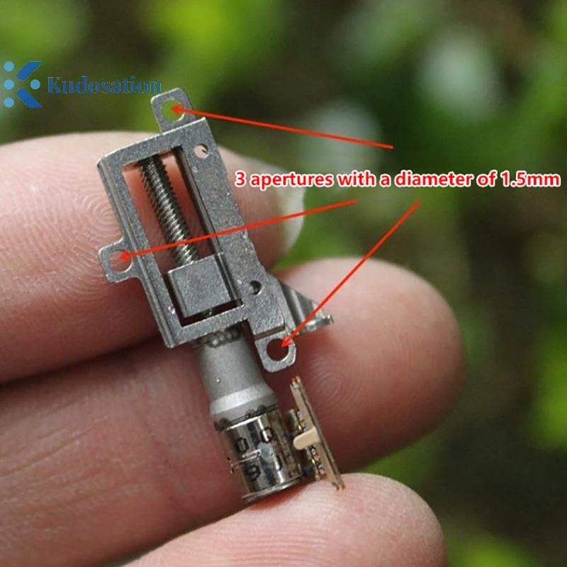 คุโดส 1PC Mini 5 มม.2-Phase 4 สาย Precision โลหะเกียร์ Stepper Motor Ultra-Micro 5 มม.จังหวะ Linear Actuator Nice