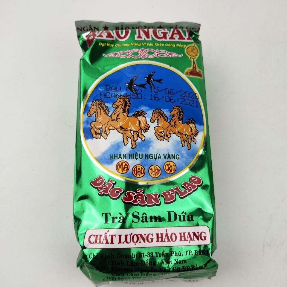 ชาหอมเวียดนาม danhtraBAONGAN Horse Scented Tea 0g ถุงสีเขียวทรามัสดูอา#2025.3.28#