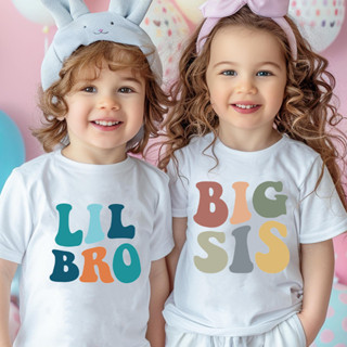 Big Sister Little Brother Family Matching Set Sibling Kids S…