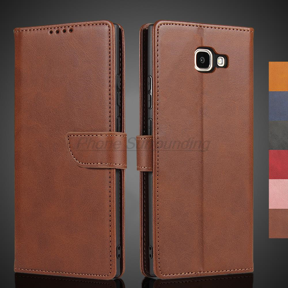 สําหรับ Samsung Galaxy J5 Prime 5.0 นิ้ว SM-G570F G570Y G570M จริงกระเป๋าสตางค์หนัง Top Skin-sensati