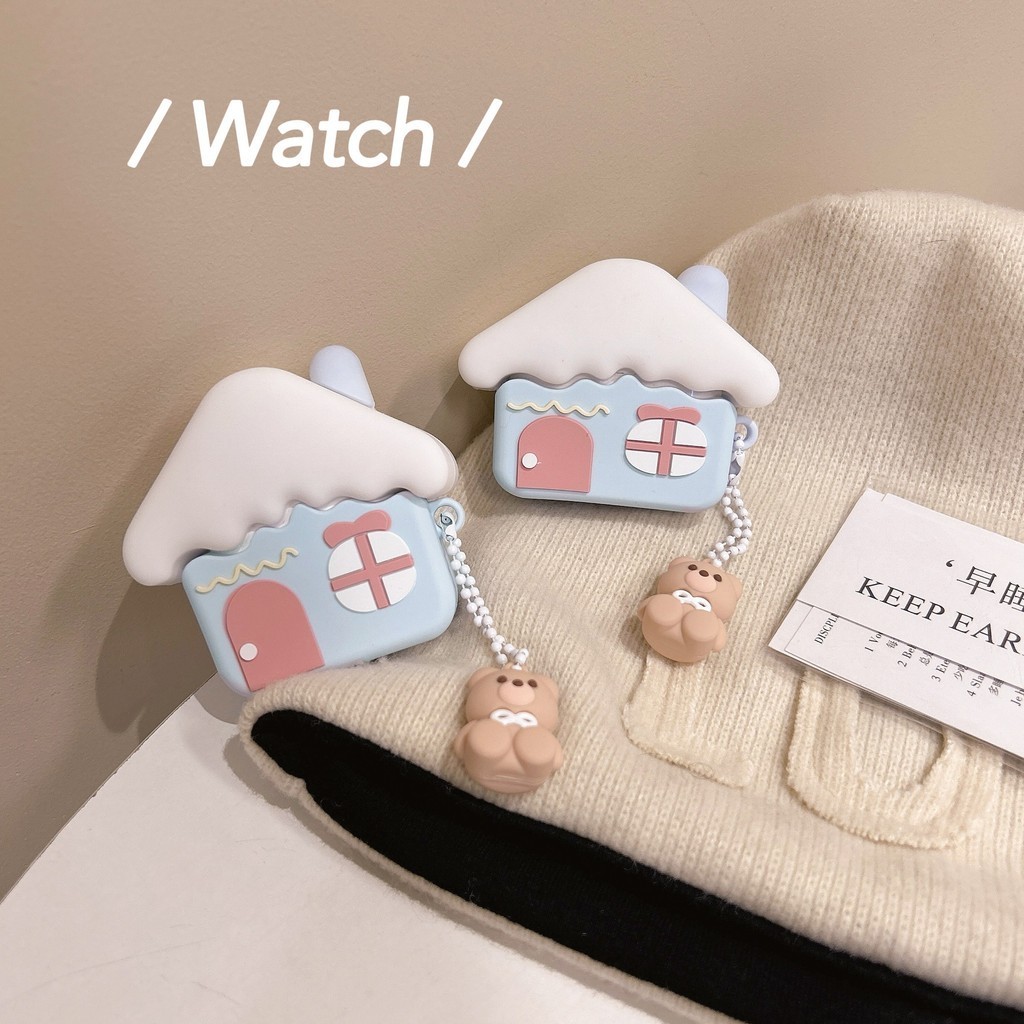 AirPods 3 ชุดหูฟังบ้านส่วนบุคคล Creative Bear Soft Silicone Protection Case เข้ากันได้กับ AirPods Pro 2 ชุดหูฟังไร้สาย Bluetooth Protection 1/2 ชุด