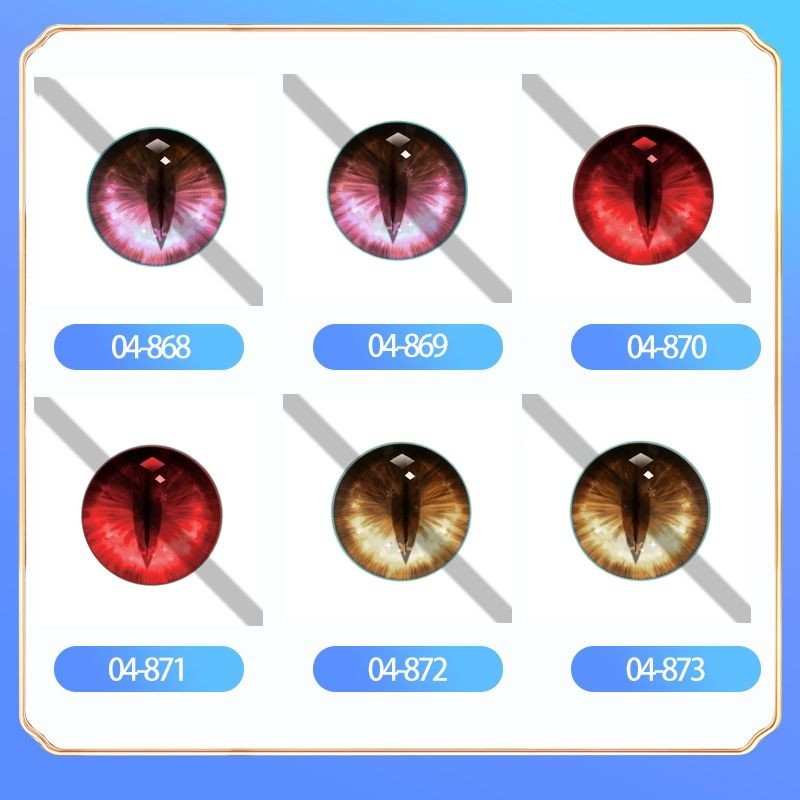 Kig Series Eye Printing fursuit ป้องกันฝุ่นภาพสุทธิ cos สไตล์ญี่ปุ่นสัตว์นักเรียน Eye 011