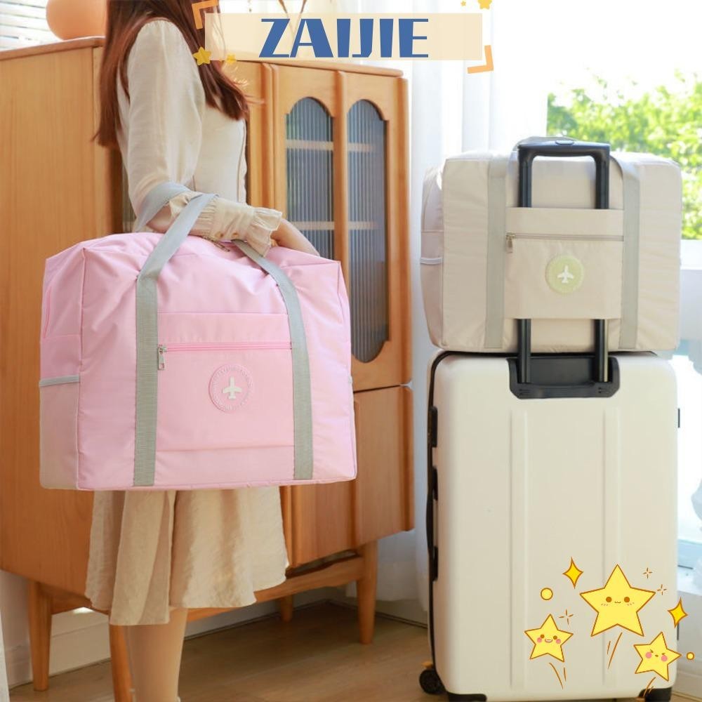 Zaijie24 กระเป๋าเดินทาง แบบพับได้ น้ําหนักเบา จุของได้เยอะ สําหรับเดินทาง