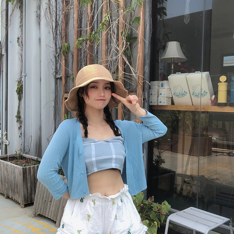 หมวกบักเก็ตกันแดดแต่งระบาย สไตล์เกาหลี สำหรับผู้หญิง thumbnail 5