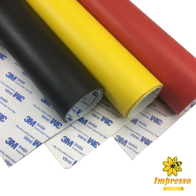 Impresso แผ่นหนัง PU 3m ซ่อมเบาะโซฟา เบาะรถยนต์มีกาวในตัว พร้อมส่ง sofa repair - รูปที่ 4