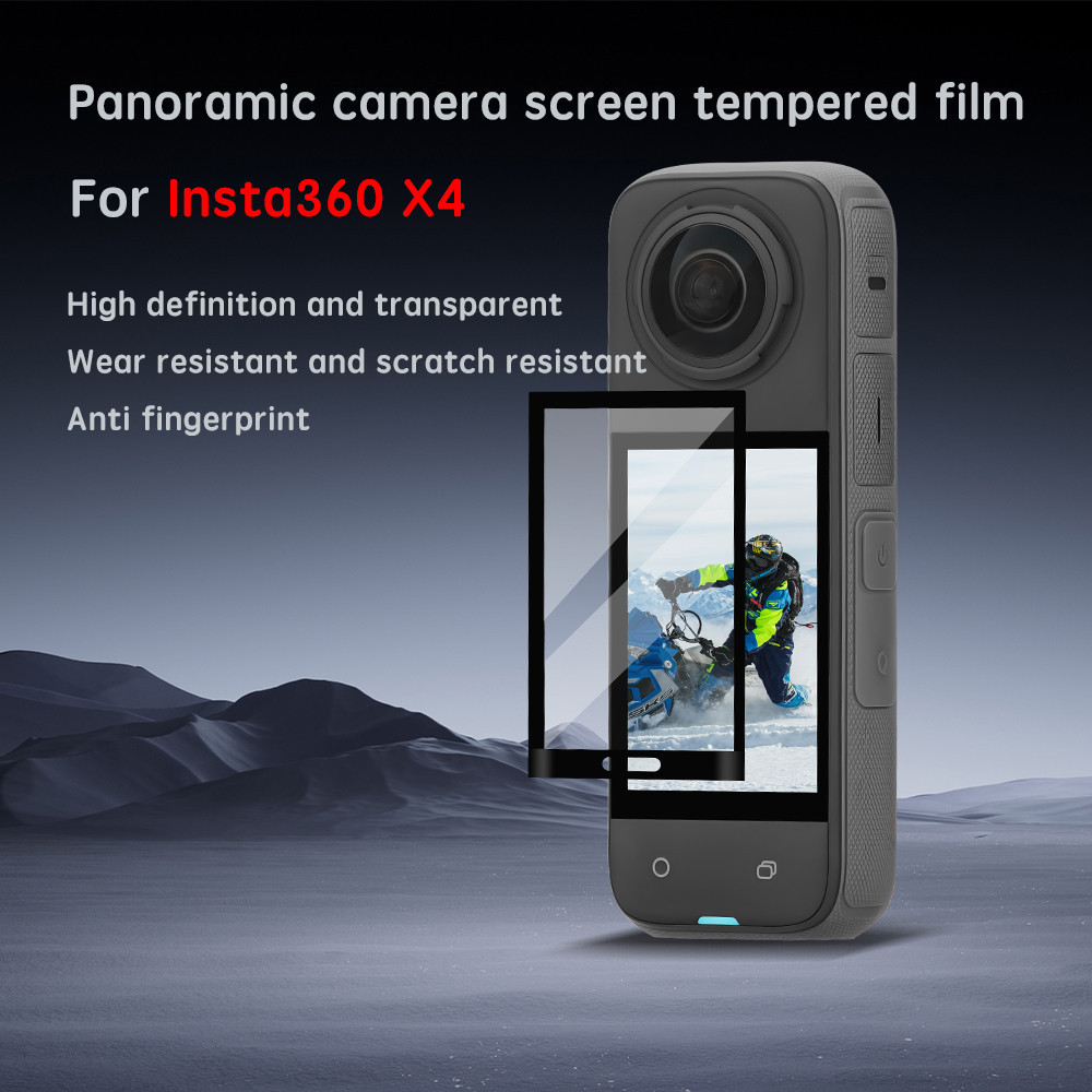 สําหรับ Insta360 X5/X4 ฟิล์มกระจกนิรภัยกีฬาฟิล์มกล้องหน้าจอฟิล์มป้องกันฝุ่นอุปกรณ์เสริมกล้อง