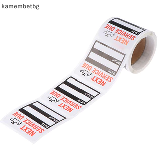 Kamembetbg สติกเกอร์เตือนเปลี่ยนน้ํามัน 100 ชิ้น ต่อม้วน TH