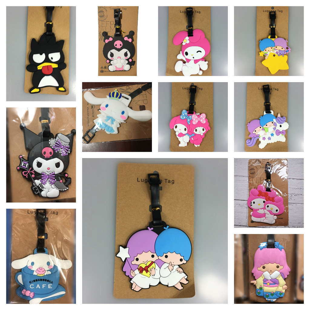ป้ายแท็ก ลายการ์ตูน Stitch Kuromi My Melody ขนาดพกพา สําหรับติดกระเป๋าเดินทาง