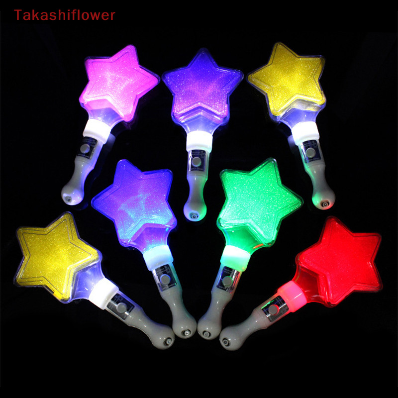 (Takashiflower) แท่งไฟเรืองแสง LED รูปดาว สําหรับตกแต่งปาร์ตี้วันเกิดเด็ก