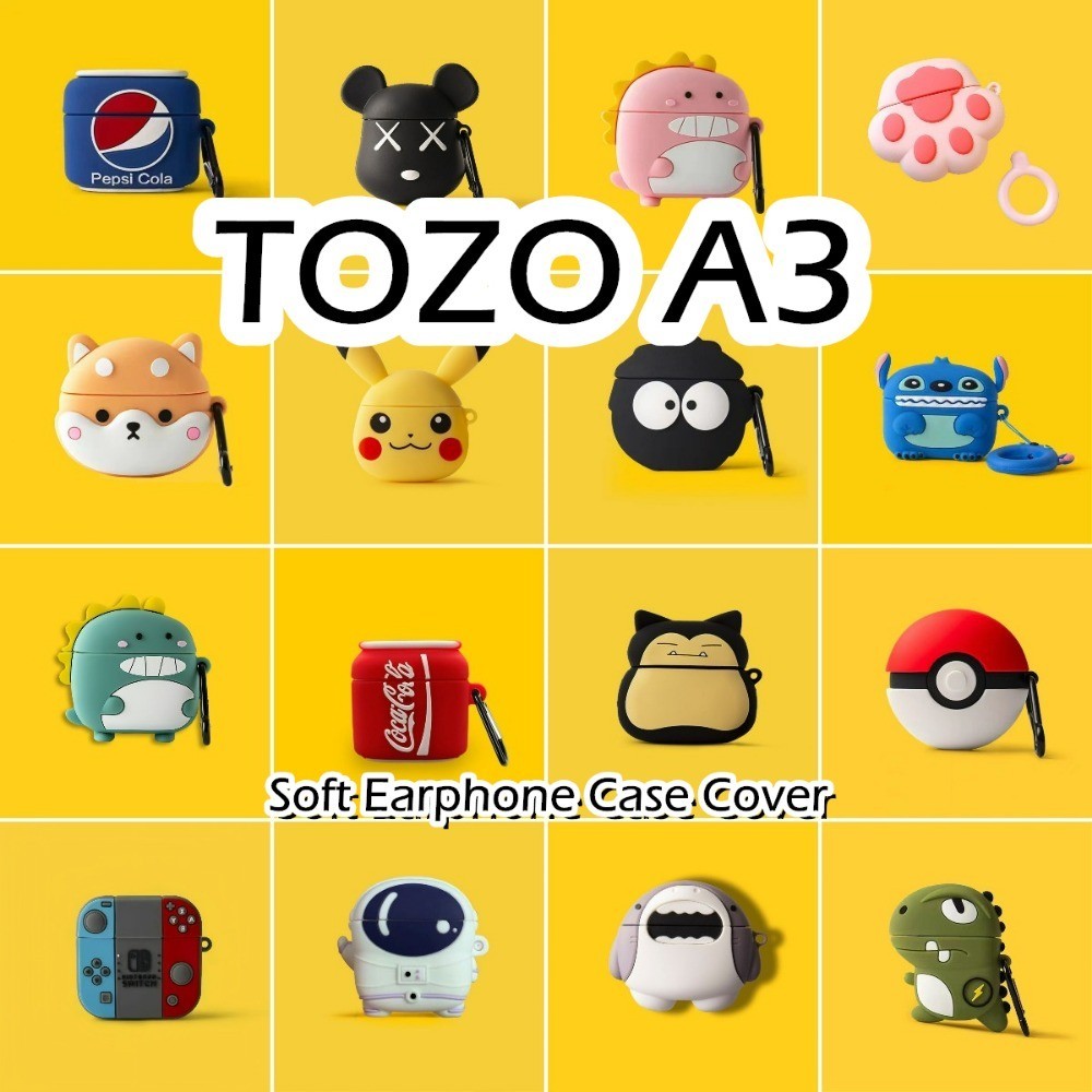 พร้อมส่ง! นําไปใช้กับ TOZO A3 เคส Case เคสหูฟัง การ์ตูนชุดนวัตกรรม ซิลิโคนนุ่ม เคส เคสหูฟัง NO.1