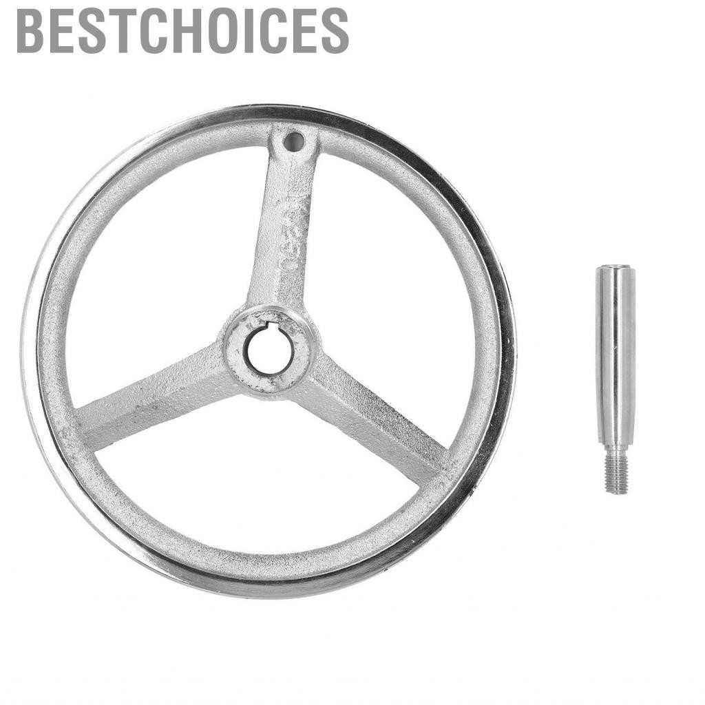 Bestchoices 3 Spoke Hand Wheel  Lathe Handwheel High Hardness Wear Resistance Easy Installation Multipurpose 22x250mm Revolving Handle for Grinding Machine