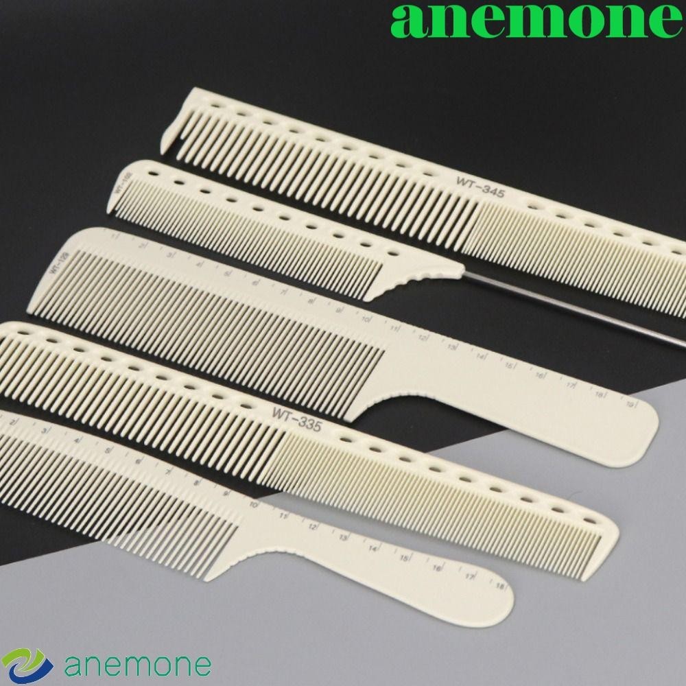 Anemone เลเซอร ์ ขนาดหวีผม , สองด ้ าน Anti-static ตัดผมหวี , Non-slip Handle แปรงผม Salon Professional Hairdressing หวี