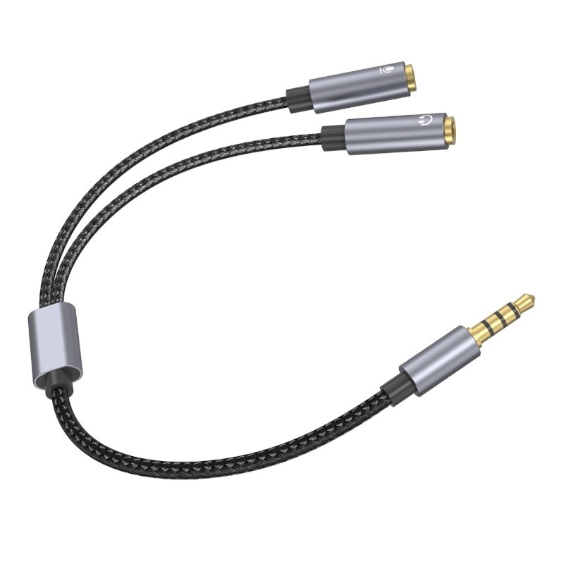 Bon สายแปลงหูฟัง 3 5 มม. USB C ชุดหูฟังไมโครโฟนอะแดปเตอร์แยก