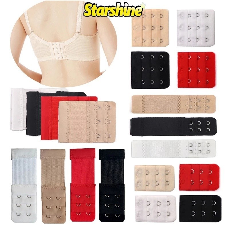 ผู ้ หญิงปรับยืด Bra Extender Hook / 3 แถว 2/3/4 ตะขอชุดชั ้ นในคลอดบุตรสายคล ้ องหัวเข ็ มขัด / Brassiere ไนลอนขยายเข ็ มขัด Intimates อุปกรณ ์ เสริม