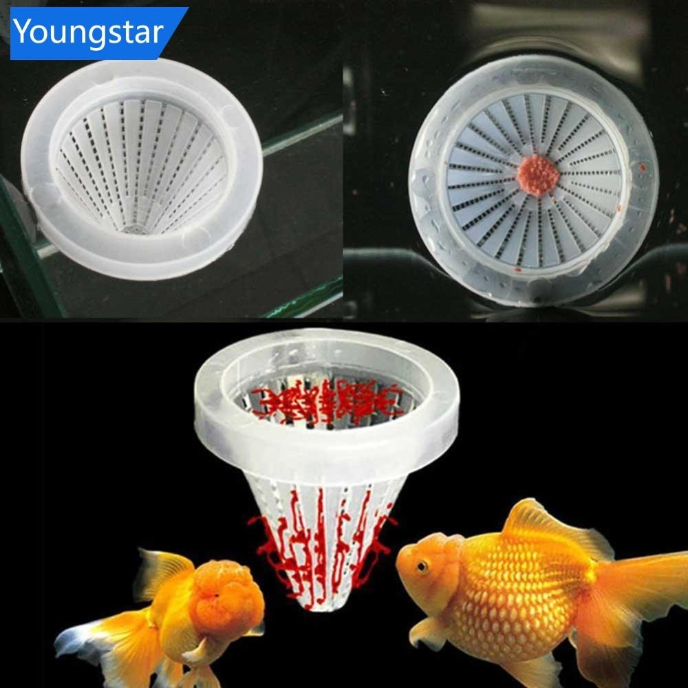 [ForeverYoung ] Mini Automatic Fish Feeder Tapered Aquarium Red Worm Feeding Feeder Funnel Cup อาหารปลาเครื ่ องมือดูดถ ้ วย D7V2