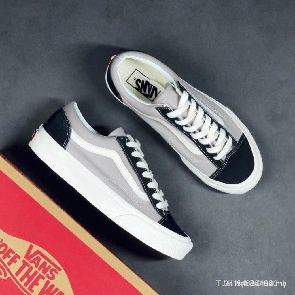 R0we 8PQN Vans OLD Skool Off-White Contrast Color Stripe Stitching Low top casual shoes