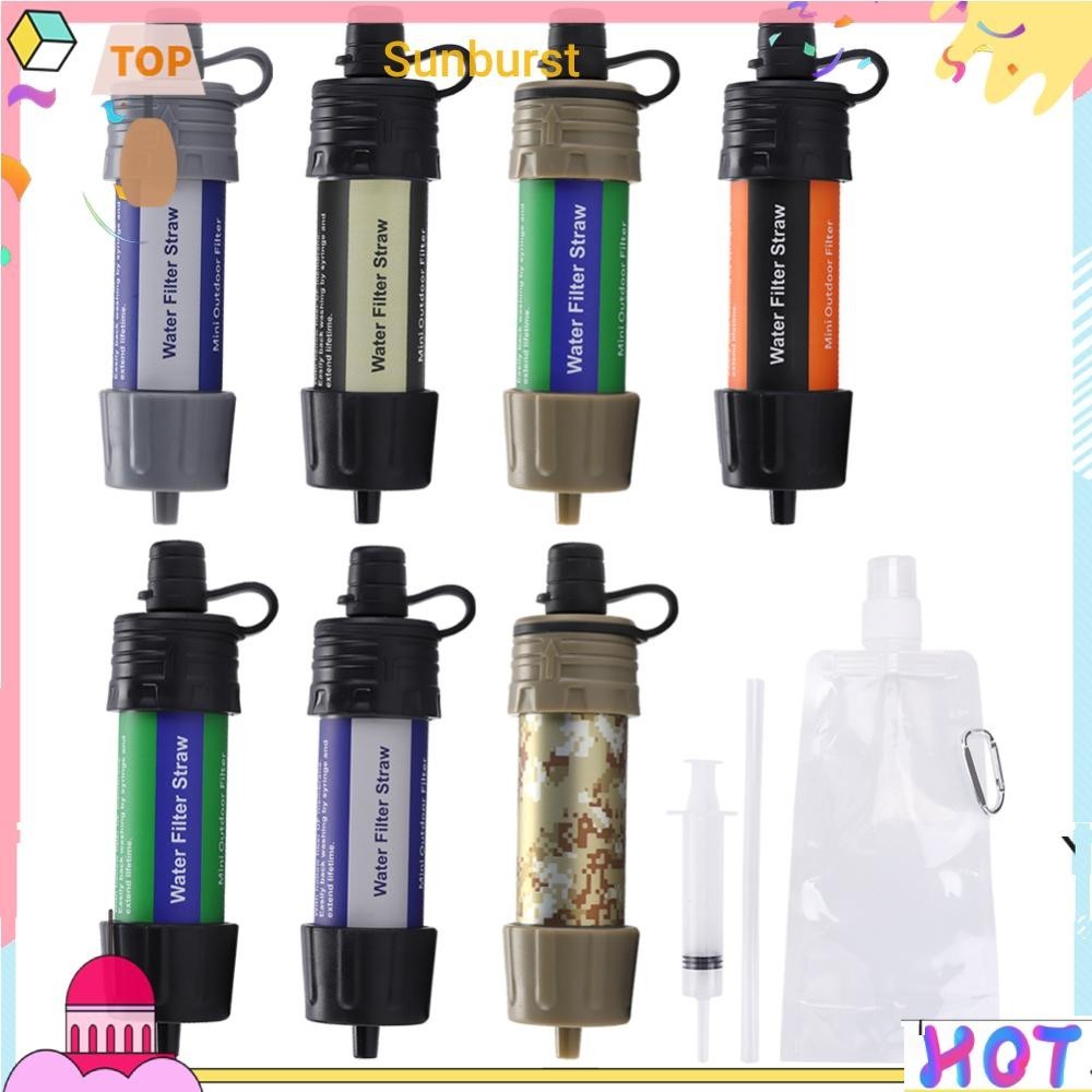 เครื ่ องกรองน ้ ําฉุกเฉิน ระบบกรองน ้ ํา Camping Water Filter Straw [Sunburst11.th ]