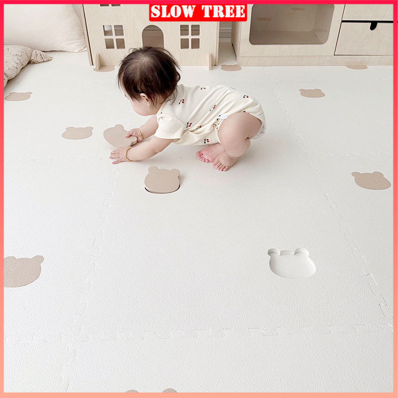 เสื ่ อเล ่ นเด ็ กในครัวเรือน Splicing Foam Playmat/Children 's Sponge Floor Mat/puzzle Tatami Mat/ Baby Crawling Mat 1.4 ซม .