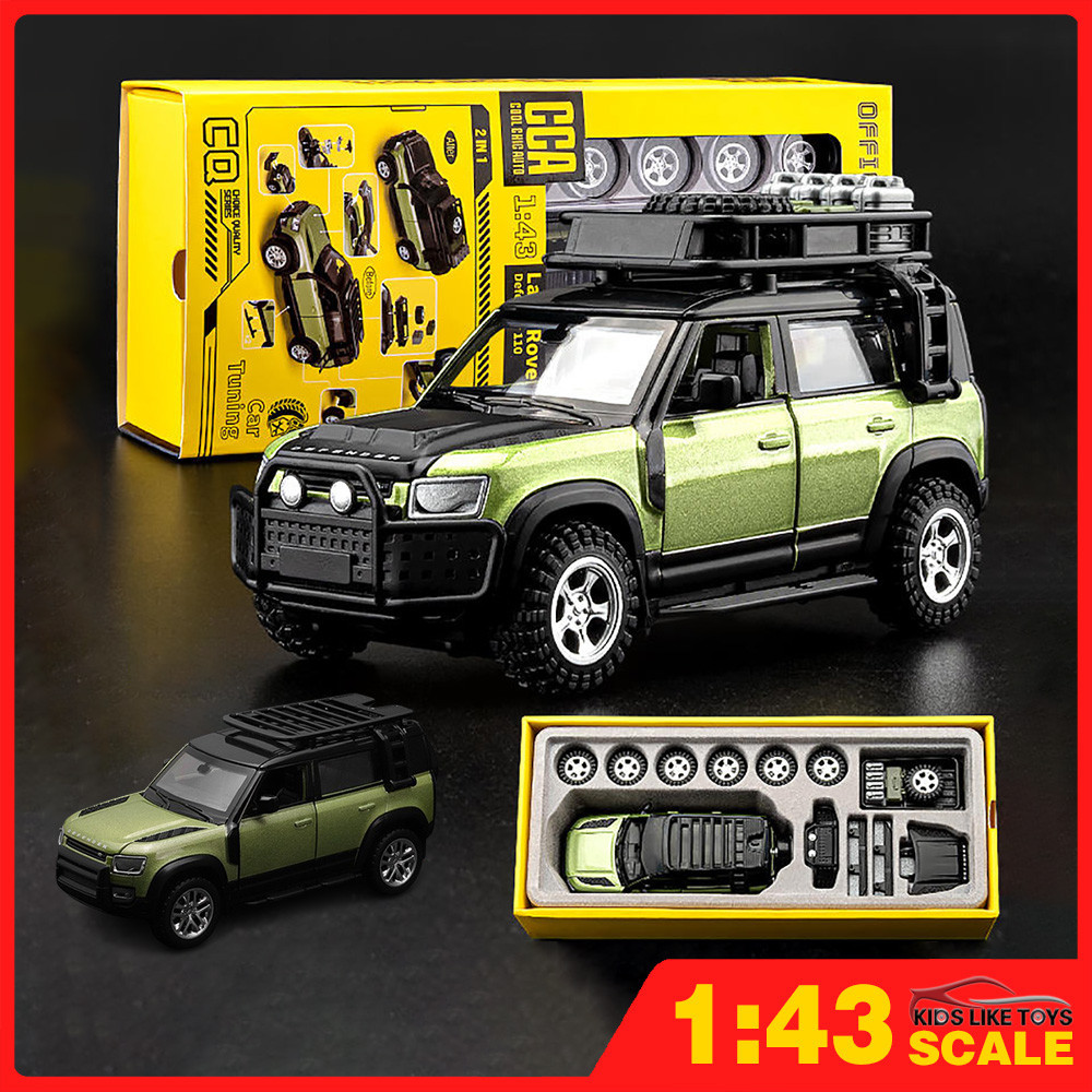 Klt 1:43 Land Rover Defender Collector Edition รถรุ่น,โลหะผสมDiecastรุ่น,เปลี่ยนรถอุปกรณ์เสริมและชิ้นส่วนชุด