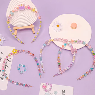 ลูกปัดทำด้วยมือ DIY 350Pcs ชุดร้อยลูกปัด ลูกปัดเรืองแสง สําหรับทําเครื่องประดับ สร้อยคอ สร้อยข้อมือ DIY ใช้ความคิดของคุณ