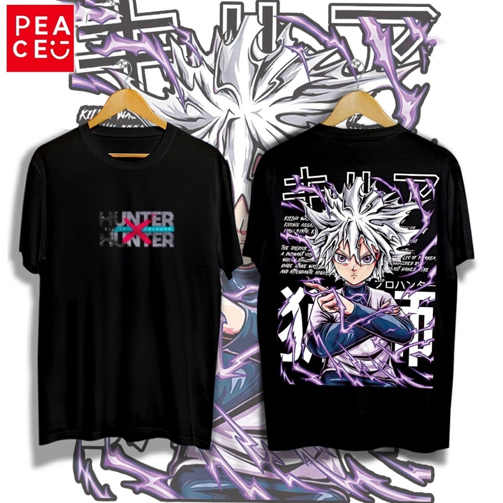 PEACE® Anime Shirt Men's T-shirt Hunter x Hunter Killua Zoldyck printed unisex oversize T-shirt