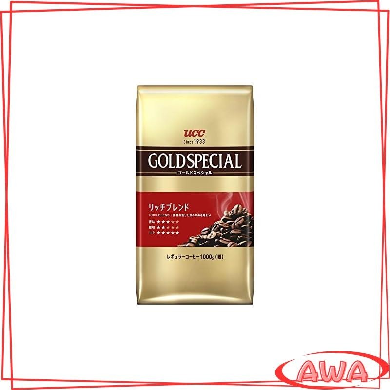 UCC Gold Special Rich Blend Coffee Beans (Ground) 1000g