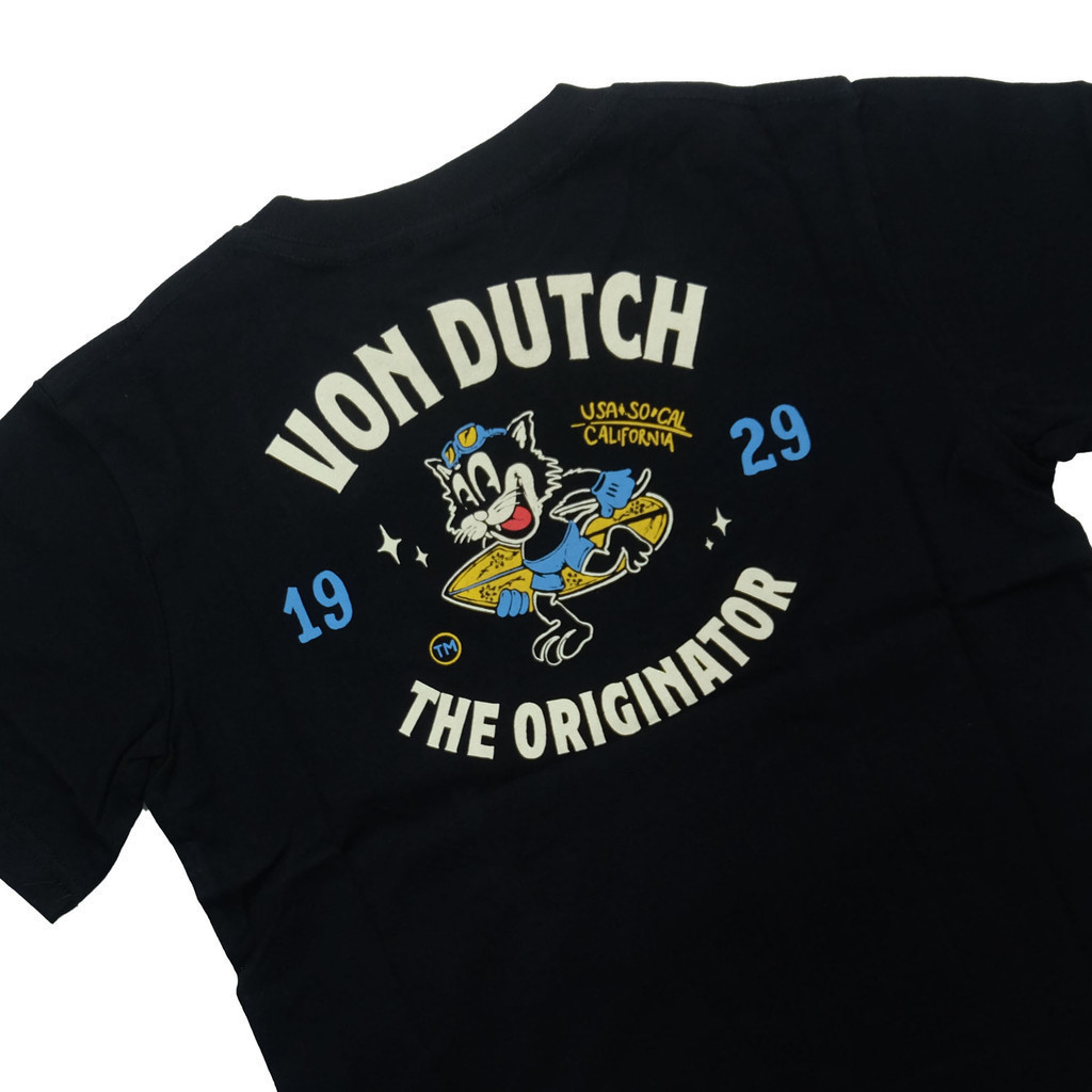 [HOT] เสื้อยืด Von Dutch KIds/Anak K053 สีดํา