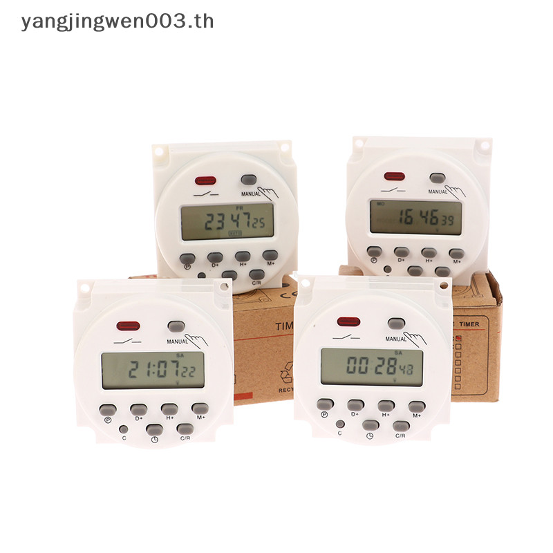 Yangwen 1 PC 12V 24V 110V 220V CN101A Digital LCD Power Timer Programmable Time Switch Relay CN101 Timer Switch Power Timer .