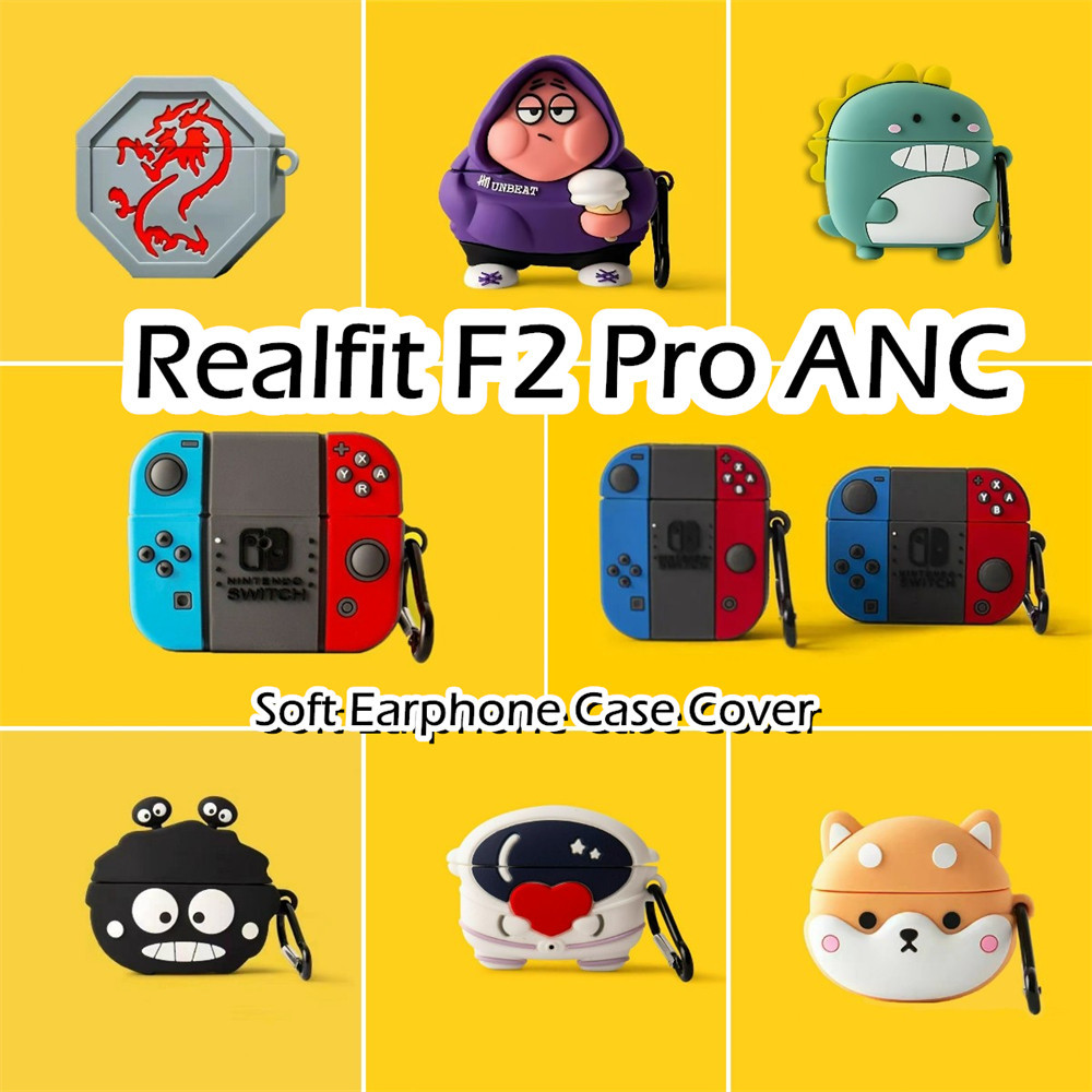 【พร้อมส่ง】นําไปใช้กับ Realfit F2 Pro ANC เคส Case เคสหูฟัง การ์ตูนสร้างสรรค์ ซิลิโคนนุ่ม เคส เคสหูฟัง