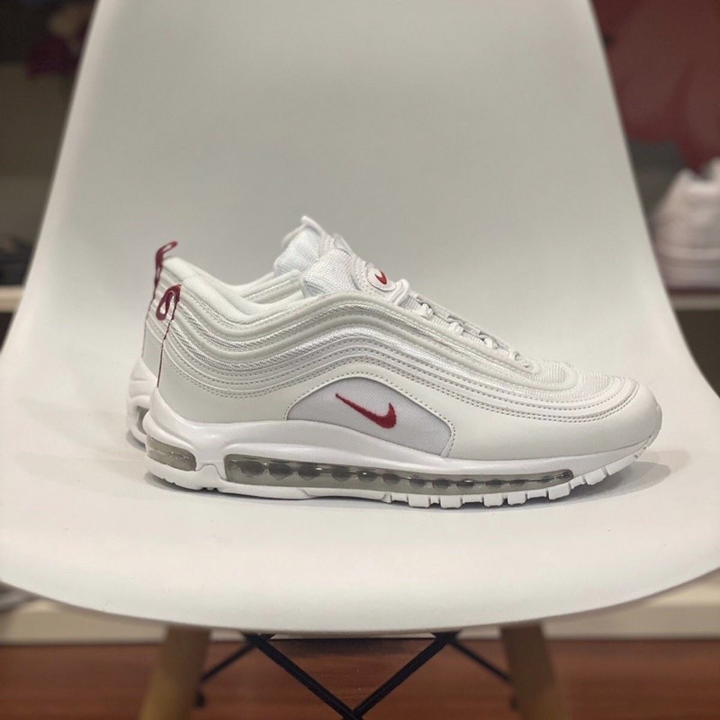 Nike Air Max 97 รองเท ้ าผู ้ ชาย สีขาว สีแดง