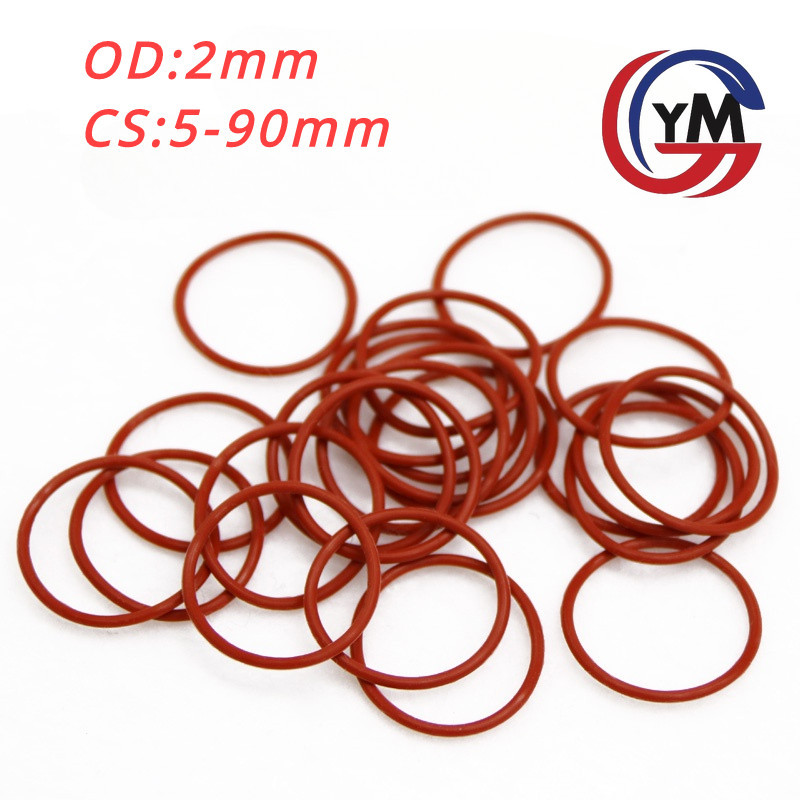 [ Ymh1] โอริง ORing O-ring ยางโอริง VMQ เลือกขนาดได้ (OD2mm * CS5-90mm）