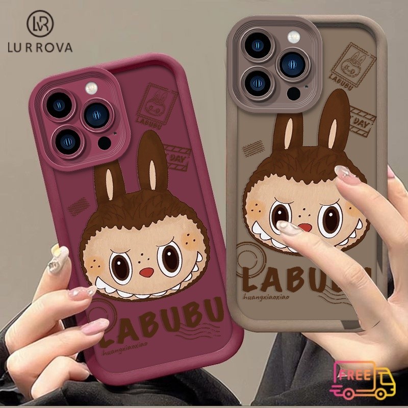 เคสโทรศัพท์ OPPO A3 Pro A80 A3X A60 A79 A38 A18 A17 A57 2022 4G A78 A58 A7 A5S A12 น่ารัก labubu ดูดซับแรงกระแทก TPU เคสโทรศัพท์ซิลิโคน
