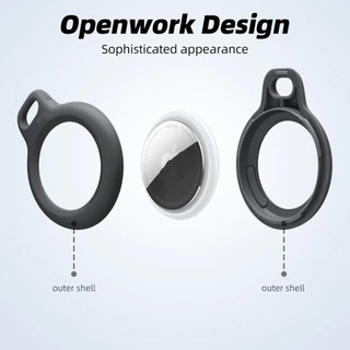 Fonken สําหรับ Aple Airtags กรณีฝาครอบป ้ องกันกันชน Shell Tracker อุปกรณ ์ เสริม Anti-scratch Airtag Key แหวนผู ้ ถือ