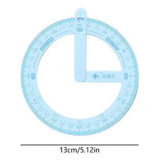 360° เรขาคณิตมุมเคลื ่ อนย ้ ายได ้ Protractor โรงเรียนสํานักงานการสอน Aid Protractor