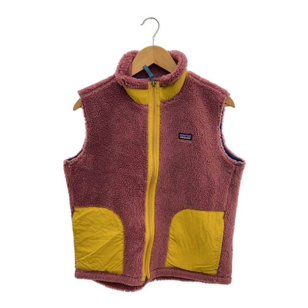 patagonia kids vest fleece zip up PNK YLW 65619fa22 with tag Direct from Japan Secondhand