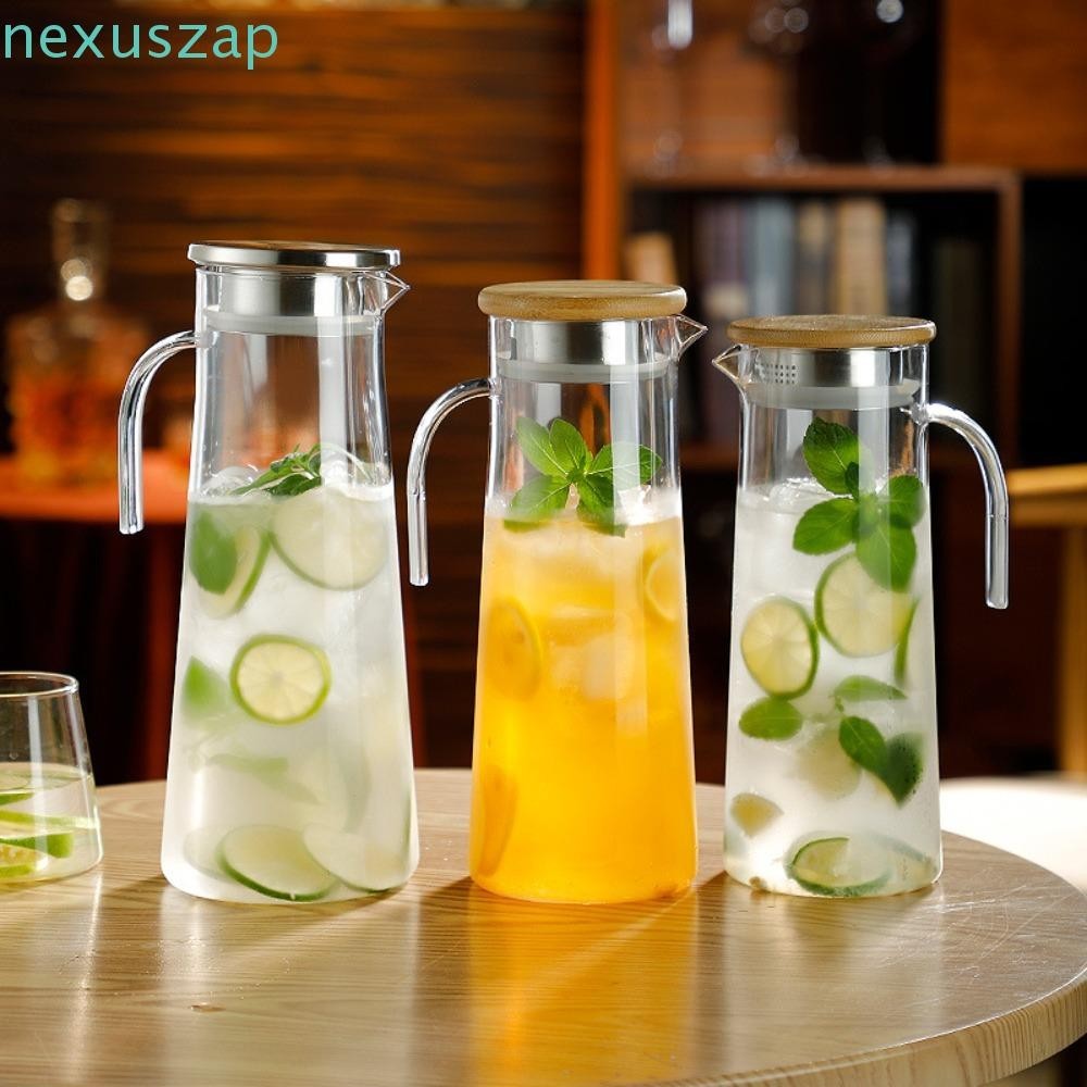 Nexuszap เหยือกอะคริลิคโปร่งใส,พร้อมที่จับ 1.0L/1.2L/1.6L ขวดน้ํา, ครัวเรือนใสทนความร้อนกาต้มน้ําความจุขนาดใหญ่ห้องนั่งเล่น – โปรปัง