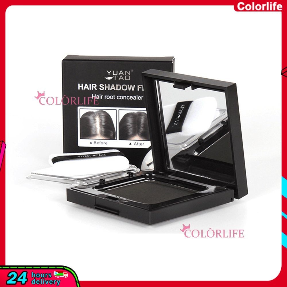 Hairline Powder Black Hair Shadow Powder แป ้ งกันน ้ ํา hairline Powder Retouching และเติมเส ้ นผมหน ้ าผาก 4g