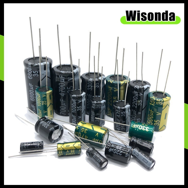 Dip 10V 16V 25V 35V 50V การใส่โดยตรงอลูมิเนียมอิเล็กโทรไลซิส 0.1UF 0.22UF 0.33UF 0.47UF 1UF 10UF 22U