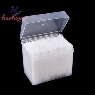 <haohiyou> 1100 ชิ้น Picks พลาสติกสุขอนามัยช่องปาก 2 Way Interdental Brush Tooth Pick